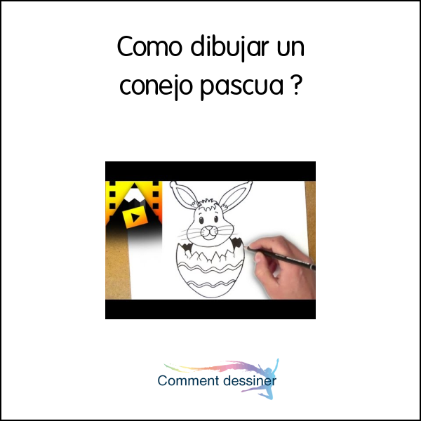 Como dibujar un conejo pascua